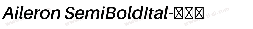 Aileron SemiBoldItal字体转换